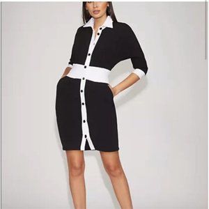 New York & Company Colorblock Shirtdress - Gabriel